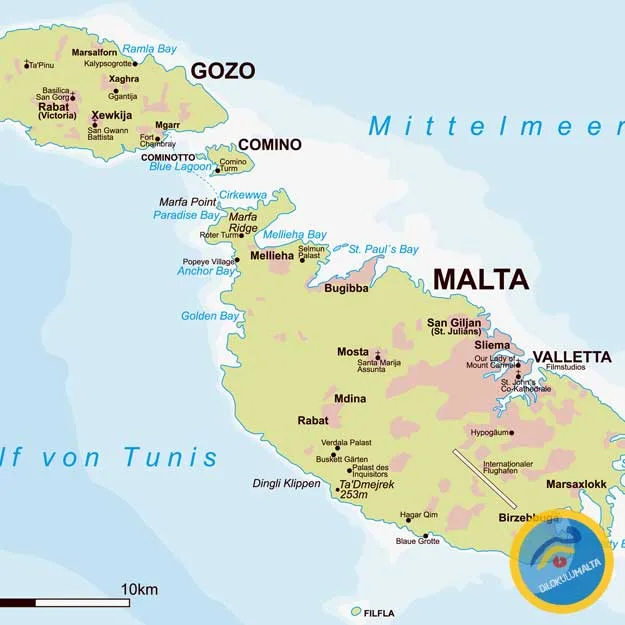 comino adasi haritasi k