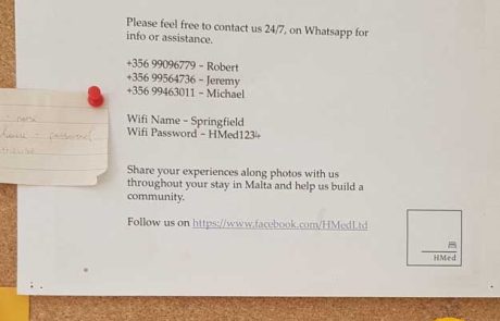 Springfields House Apart Konaklama İlan Panosu