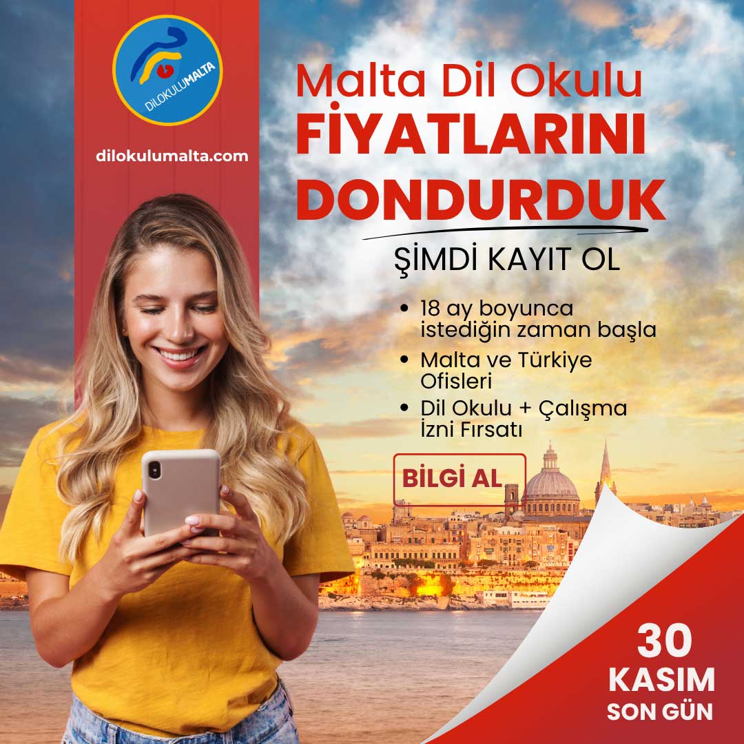 malta dil okulu fiyatlarını dondurduk
