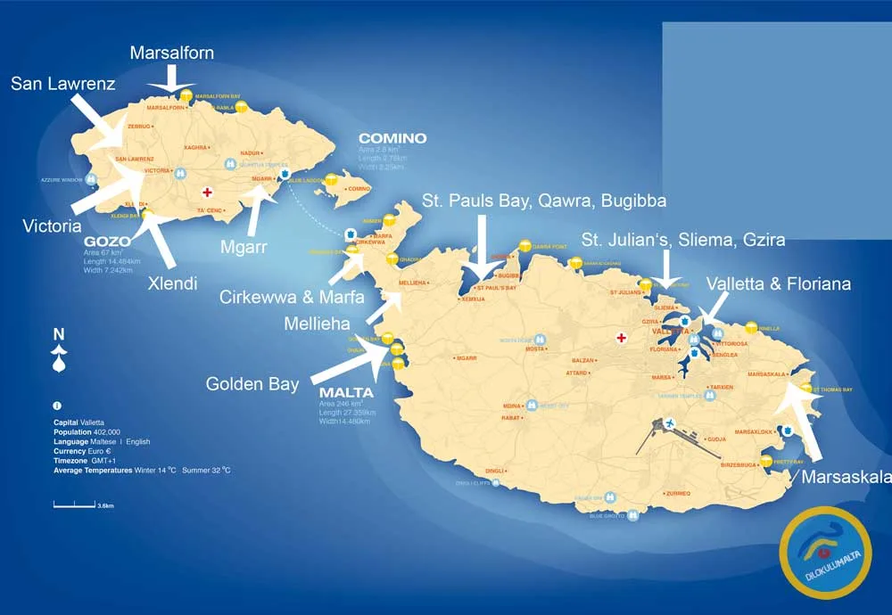 malta nerede malta haritasi