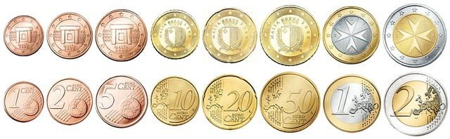 malta para birimi madeni paralar euro coins